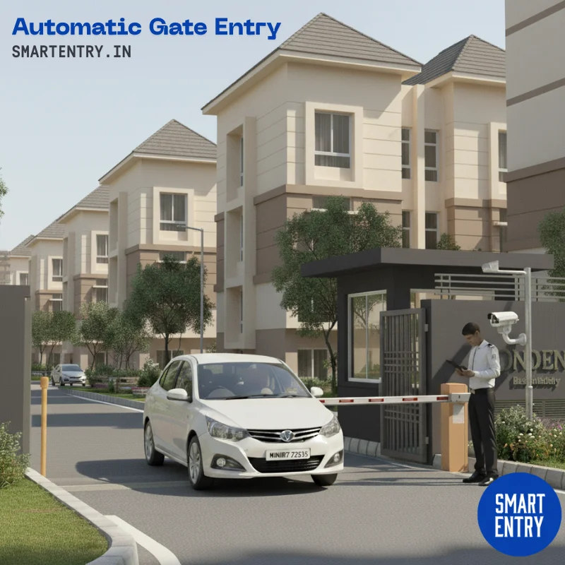 ANPR camera automatic gate entry system