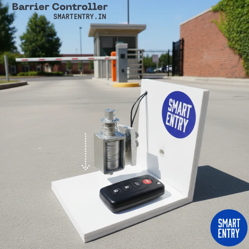 Boom barrier controller system