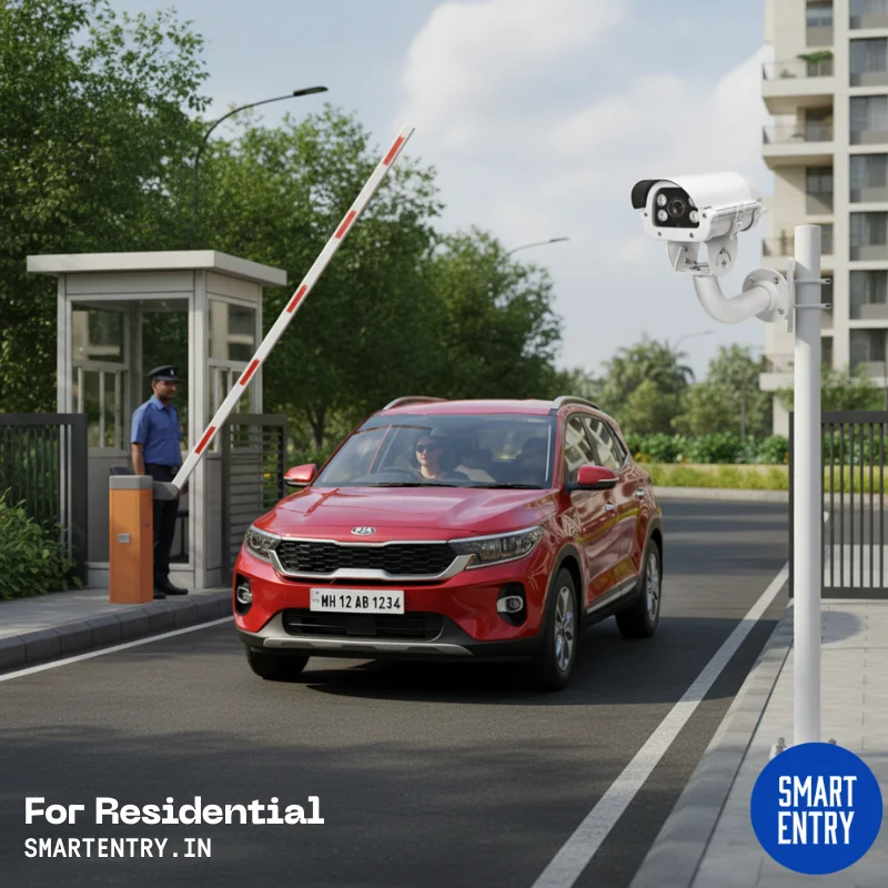 License plate capture system for residential premises